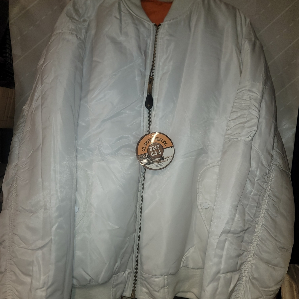 Classic White Bomber Jacket